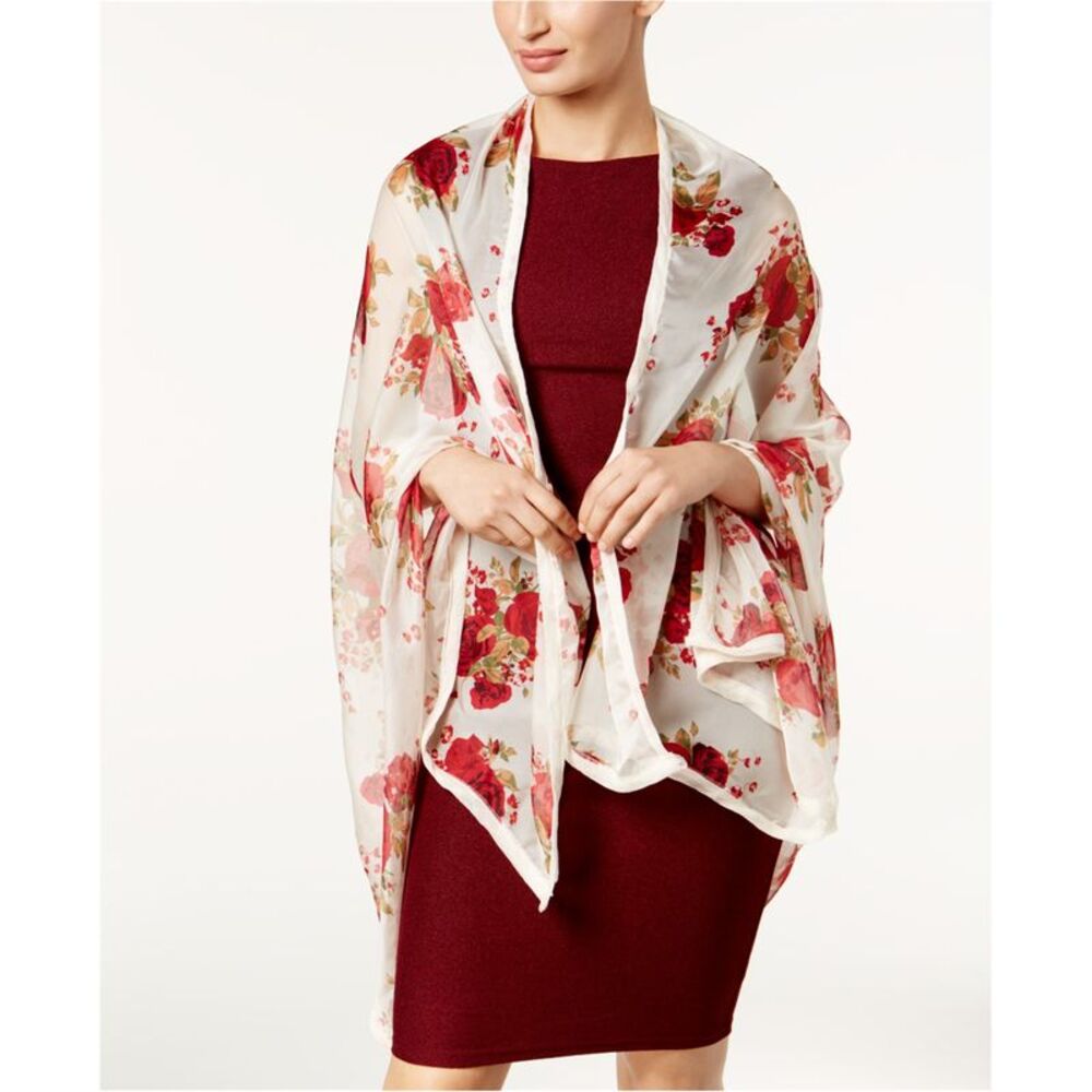 Cejon Accessories Womens Holiday Romance Scarf, Off-White, One Size, DM